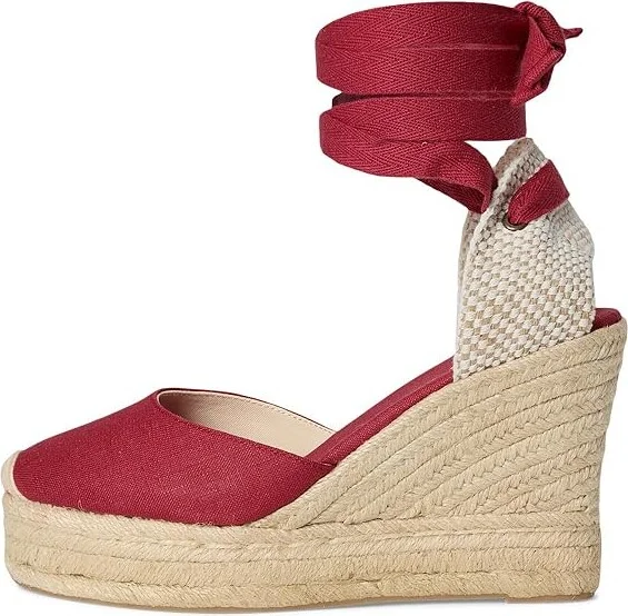 Soludos Platform Wedge Espadrille Women's Sandals Reef Red : 7 B - Medium, Rubber/Synthetic - Image 6