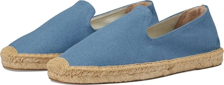 Soludos Smoking Slipper Espadrille Men's Shoes Laguna Blue : 10 D - Medium, Cotton/Textile