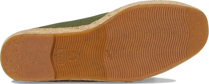 Soludos Smoking Slipper Espadrille Men's Shoes Olive Green : 8 D - Medium, Cotton/Textile - Image 3
