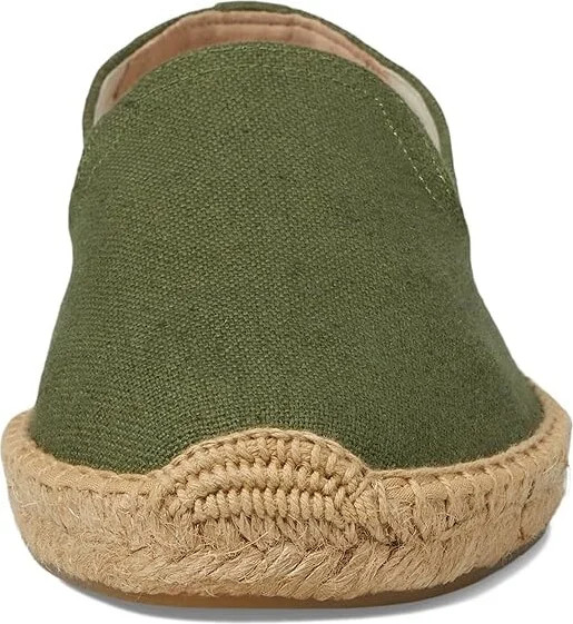 Soludos Smoking Slipper Espadrille Men's Shoes Olive Green : 8 D - Medium, Cotton/Textile - Image 5