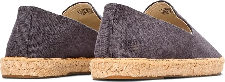 Soludos Smoking Slipper Espadrille Men's Shoes Roca Gray : 10 D - Medium, Cotton/Textile - Image 3