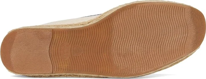 Soludos Smoking Slipper Espadrille Men's Slip on Shoes Ivory / Dark Blue : 8 D - Medium, Jute - Image 3