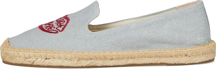Soludos Smoking Slipper Espadrille Women's Slip on Shoes Allora Amore/Dolphin Blue : 7 B - Medium, Jute - Image 6