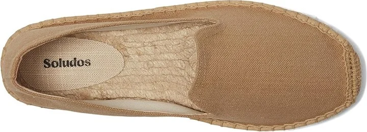 Soludos Smoking Slipper Espadrille Women's Slip on Shoes Cafe Taupe : 11 B - Medium, Jute - Image 2