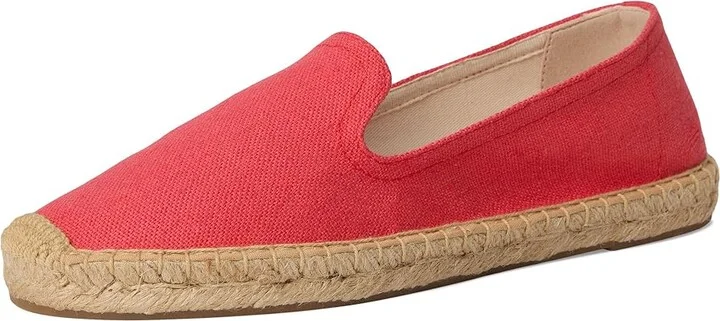 Soludos Smoking Slipper Espadrille Women's Slip on Shoes Cayenne Red : 5 B - Medium, Jute - Image 5