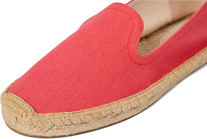Soludos Smoking Slipper Espadrille Women's Slip on Shoes Cayenne Red : 5 B - Medium, Jute - Image 7