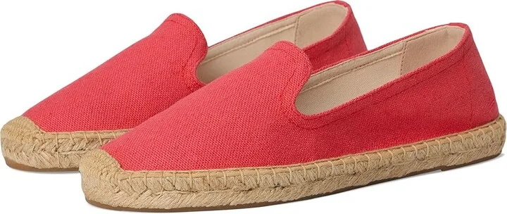 Soludos Smoking Slipper Espadrille Women's Slip on Shoes Cayenne Red : 5 B - Medium, Jute
