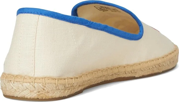 Soludos Smoking Slipper Espadrille Women's Slip on Shoes Ma Cherie/Ivory/Blue : 8 B - Medium, Jute - Image 4