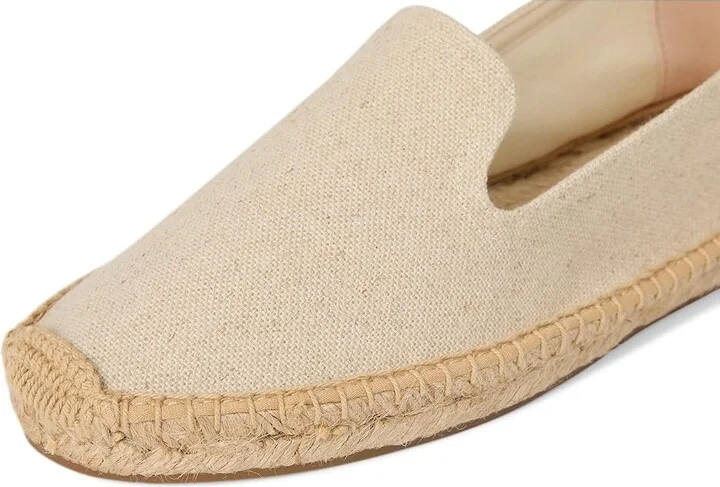 Soludos Smoking Slipper Espadrille Women's Slip on Shoes Natural Undyed : 9 B - Medium, Jute - Image 7