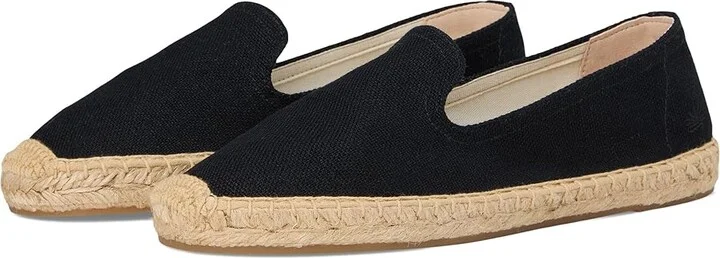 Soludos Smoking Slipper Espadrille Women's Slip on Shoes Noche Black : 9 B - Medium, Jute