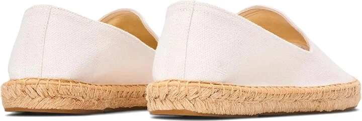 Soludos Smoking Slipper Espadrille Women's Slip on Shoes Oasis White : 5 B - Medium, Jute - Image 3