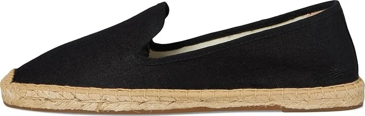 Soludos Smoking Slipper Espadrille Women's Slip on Shoes Tonal Black : 7 B - Medium, Jute - Image 6