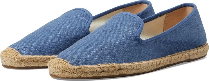 Soludos Smoking Slipper Espadrille Women's Slip on Shoes Tonal Blue : 11 B - Medium, Jute