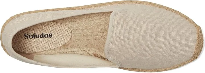 Soludos Smoking Slipper Espadrille Women's Slip on Shoes Tonal Ivory : 8 B - Medium, Jute - Image 2