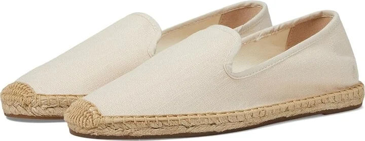 Soludos Smoking Slipper Espadrille Women's Slip on Shoes Tonal Ivory : 8 B - Medium, Jute