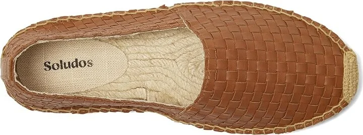 Soludos Woven Leather Original Espadrille Women's Shoes Tan Brown : EU 36 (US Women's 5-5.5) B - Medium, Canvas/Cotton - Image 2