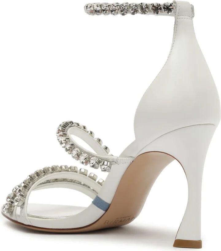 Something Blue Crystal Ankle Strap Bridal Sandal - Image 2