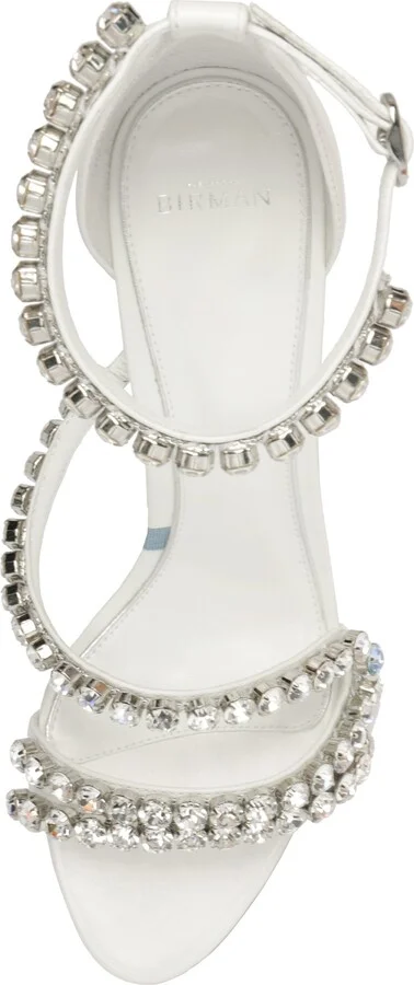 Something Blue Crystal Ankle Strap Bridal Sandal - Image 5
