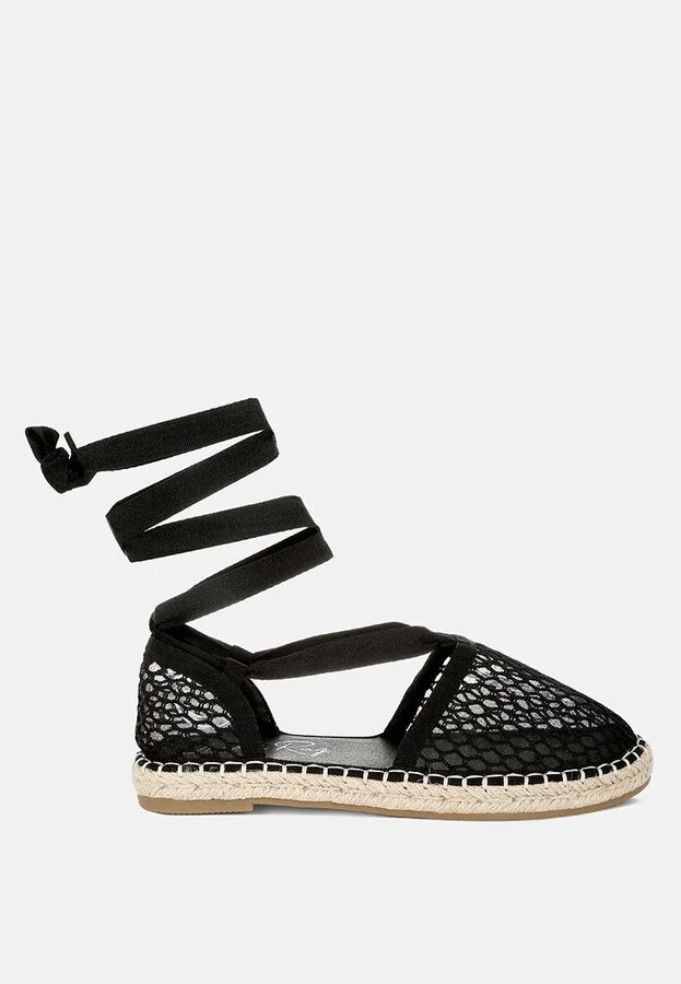 Sonara Mesh Flat Espadrille Sandals - Image 6