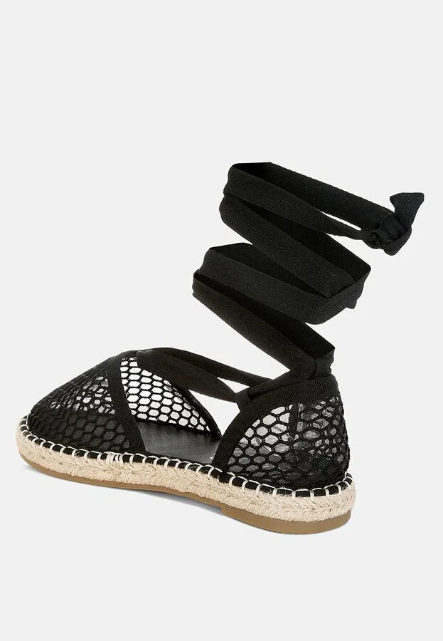 Sonara Mesh Flat Espadrille Sandals - Image 7