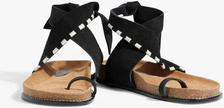 Song Leader embroidered suede sandals - Image 2
