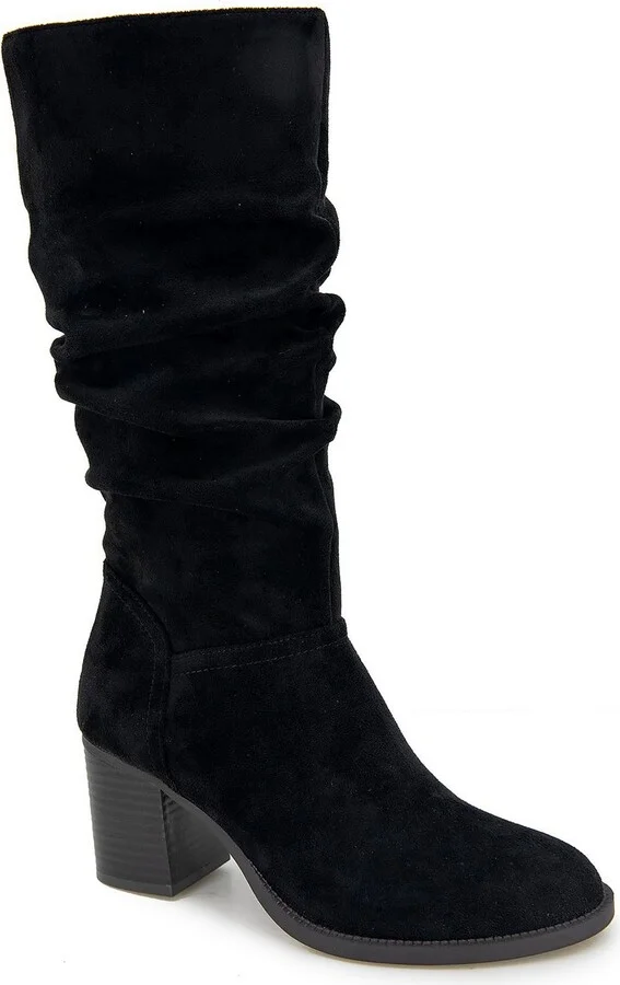 Sonia Womens Faux Suede Casual Mid-Calf Boots