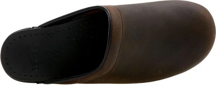 'Sonja' Oiled Leather Clog - Image 2