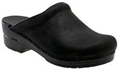 'Sonja' Oiled Leather Clog - Image 3