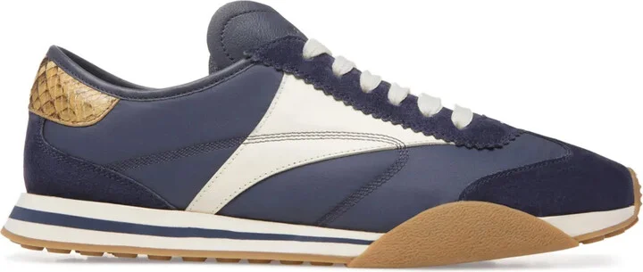 Sonney panelled suede sneakers