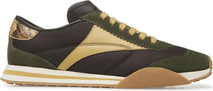 Sonney panelled suede sneakers