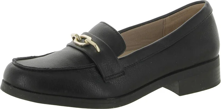 Sonoma Womens Faux Leather Slip On Loafers