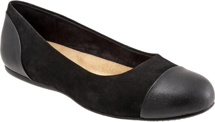 Sonoma Womens Leather Slip On Ballet Flats