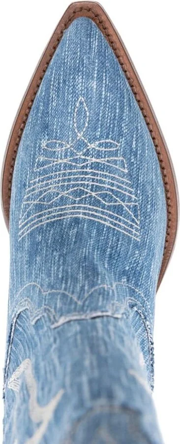 Sonora Denim Texan Boots - Image 2