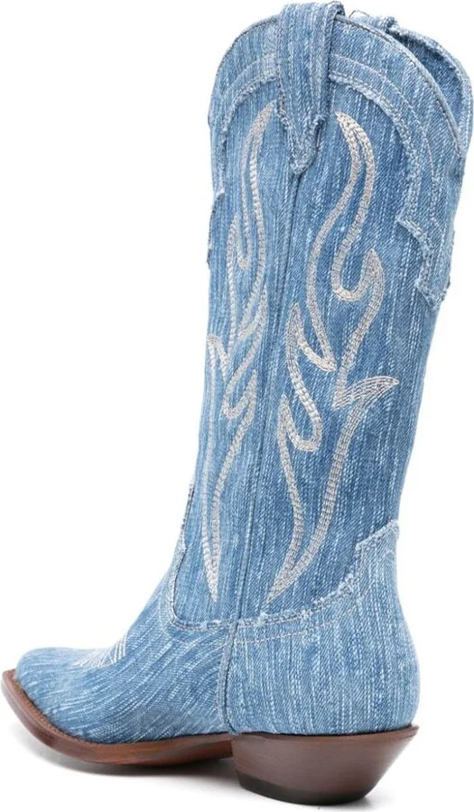 Sonora Denim Texan Boots - Image 3