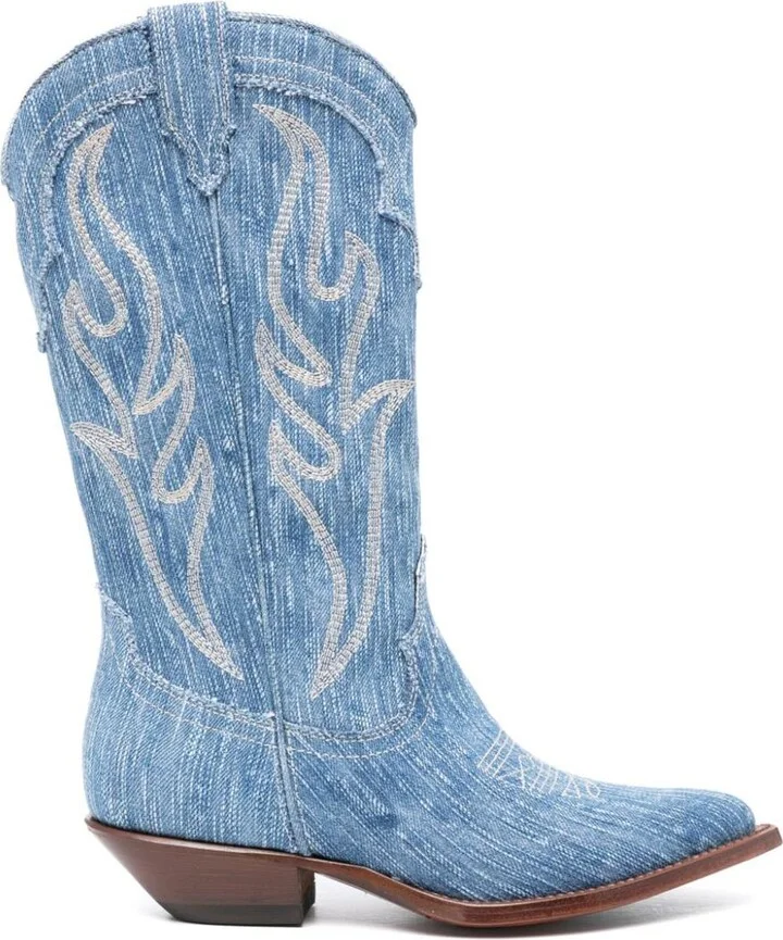 Sonora Denim Texan Boots