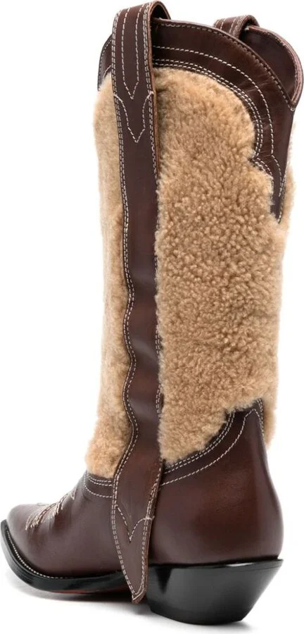 Sonora Embroidered Leather Texan Boots - Image 3
