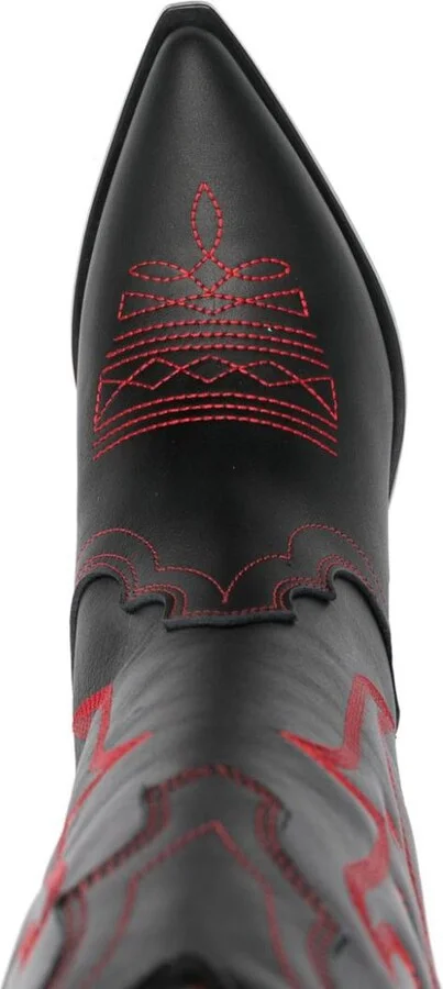 Sonora Embroidered Suede Western Boots - Image 4