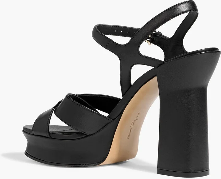 Sonya leather platform sandals - Image 3