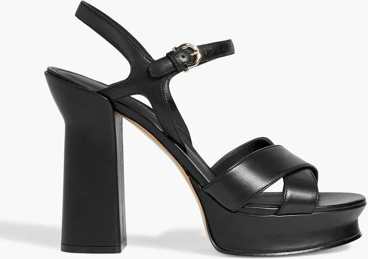 Sonya leather platform sandals