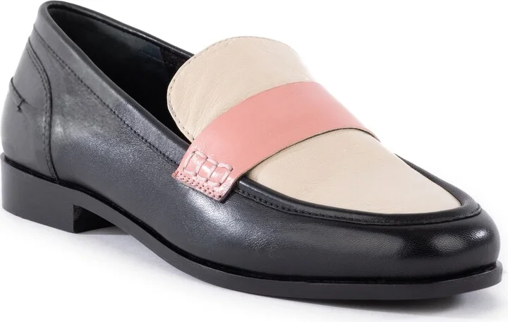 Black/ Pink Leather