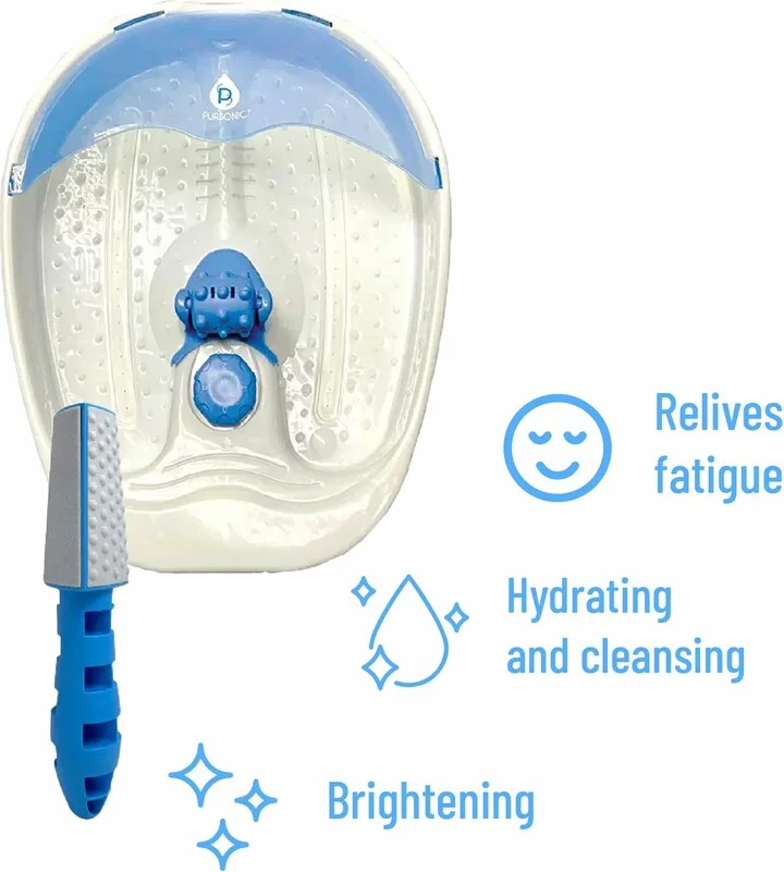Soothing Foot Spa Massager with Tea Tree Salt Scrub & Callus Remover. - Image 4