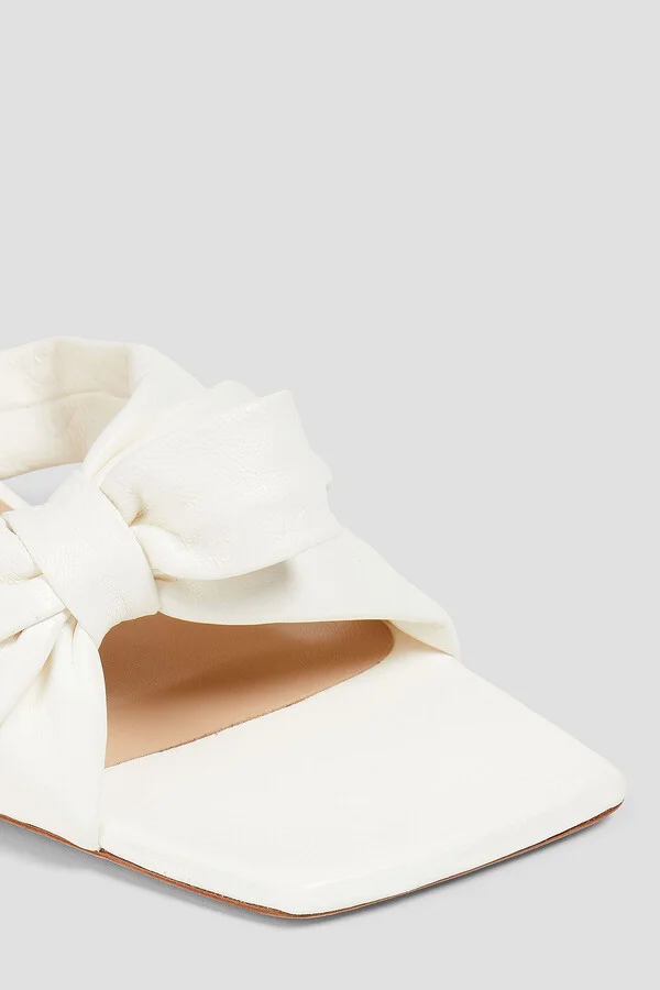 Sophia 45 bow-detailed leather mules - Image 4