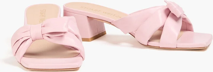 Sophia 45 bow-detailed leather mules - Image 5