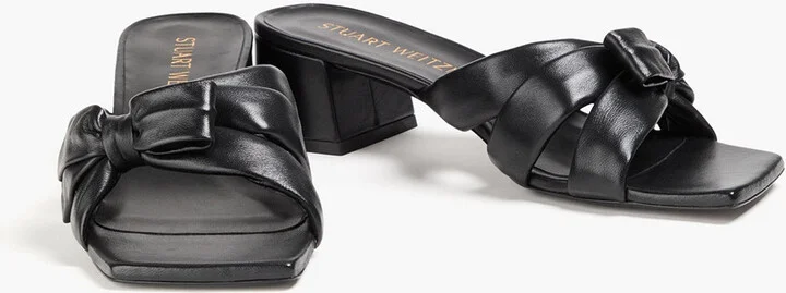 Sophia 45 bow-detailed leather mules - Image 8