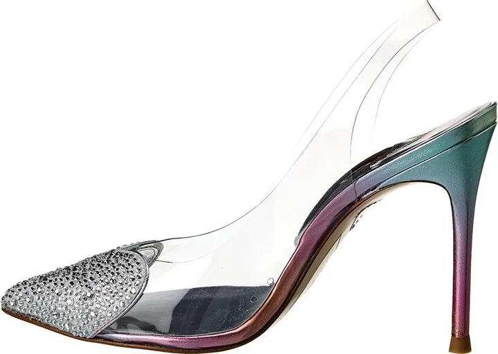 Sophia Webster Amora Vinyl & Leather Slingback Pump - Image 2