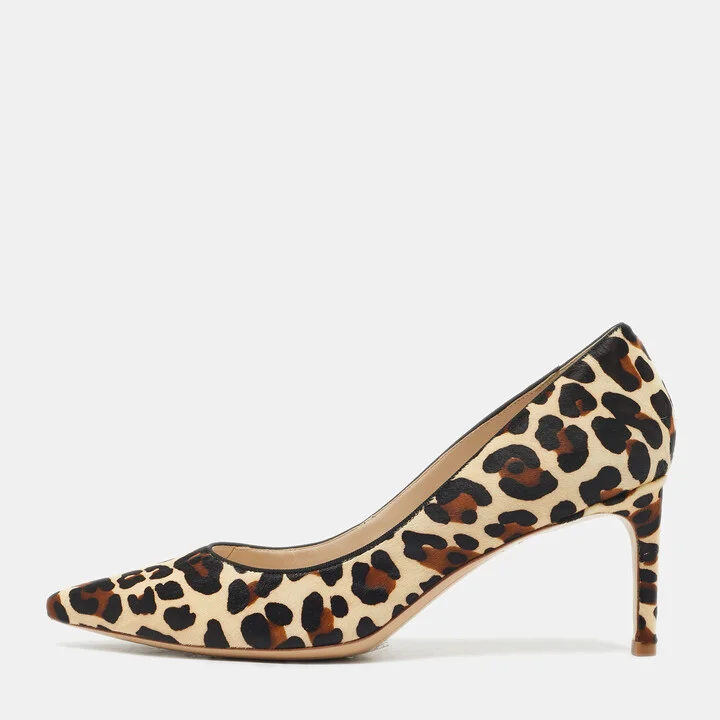 Sophia Webster Beige/Brown Calf Hair Rio Pumps Size 40