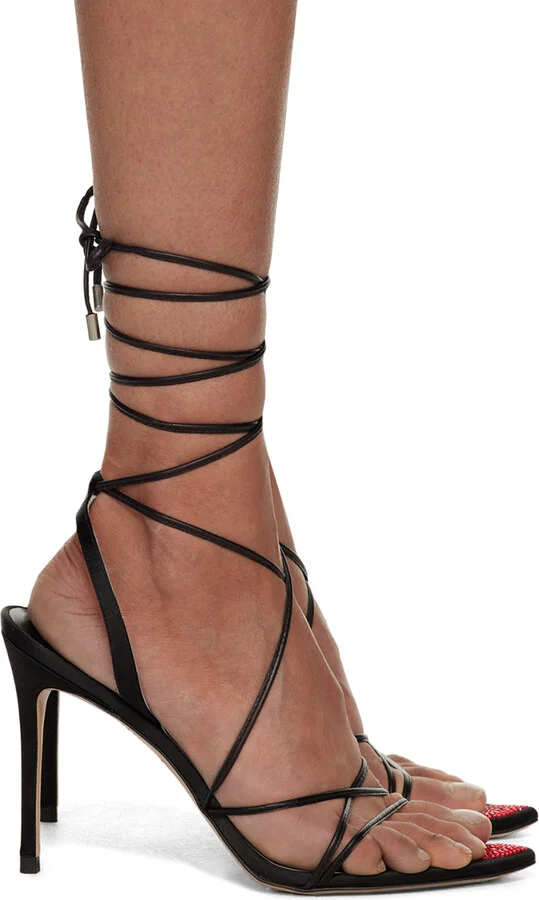 Sophia Webster Black Amora Heels