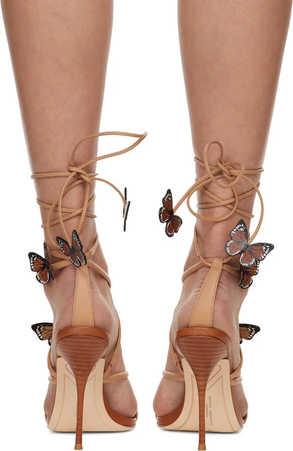 Sophia Webster Brown Vanessa Heeled Sandals - Image 2