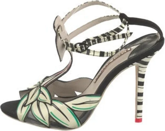 Black, Green, Pattern Prints, White