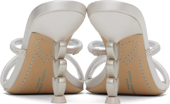 Sophia Webster Gray Aphrodite Mid Mules - Image 2